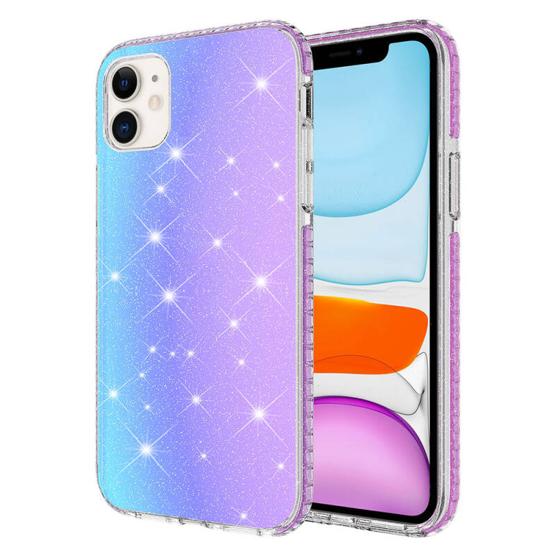 Apple iPhone 11 Case Glossy Color Transition Zore Velle Cover - 10