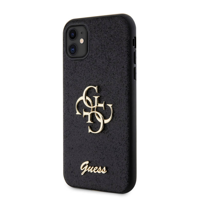 Apple iPhone 11 Case Guess Original Licensed 4G Large Metal Logo Glitter Cover - 2