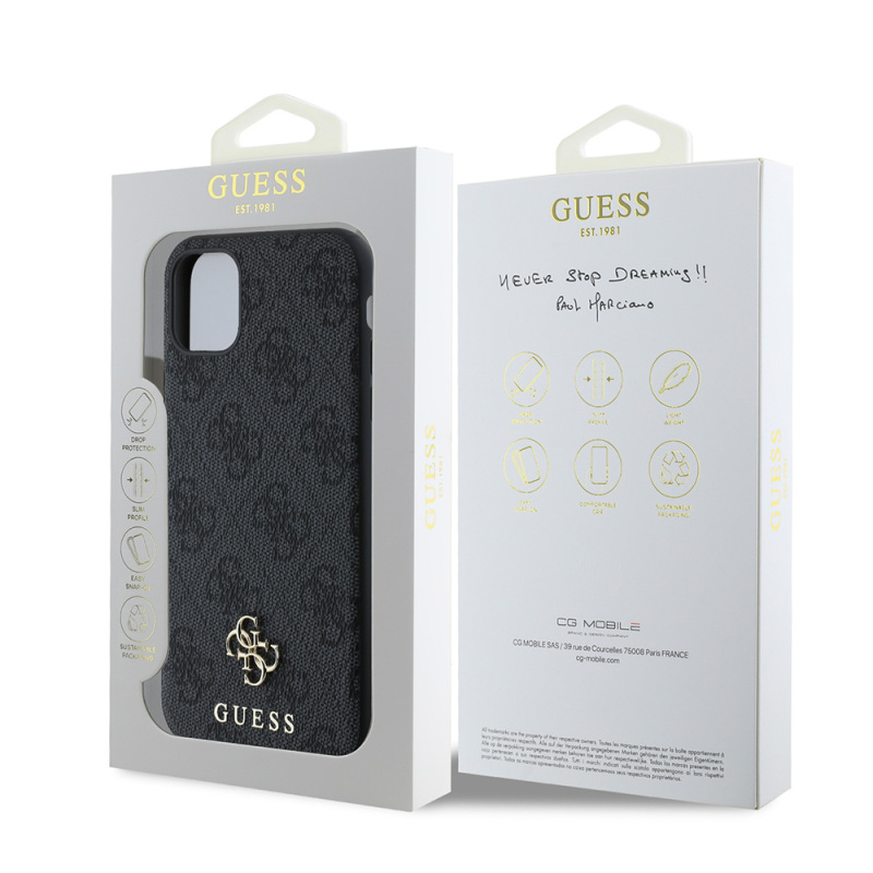 Apple iPhone 11 Case Guess Original Licensed Magsafe Charging Featured Small 4G Classic Cover - 9