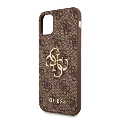 Apple iPhone 11 Case GUESS PU Leather Large Metal Logo Design Cover - 8