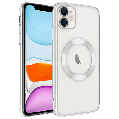 Apple iPhone 11 Case Hard PC with Wireless Charging Zore Riksos Magsafe Cover - 2