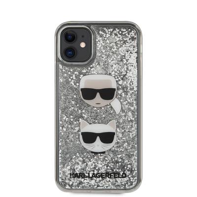 Apple iPhone 11 Case Karl Lagerfeld Liquid Glitter K&C Design Cover - 3