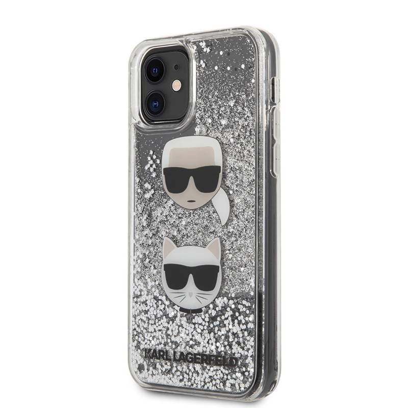 Apple iPhone 11 Case Karl Lagerfeld Liquid Glitter K&C Design Cover - 7