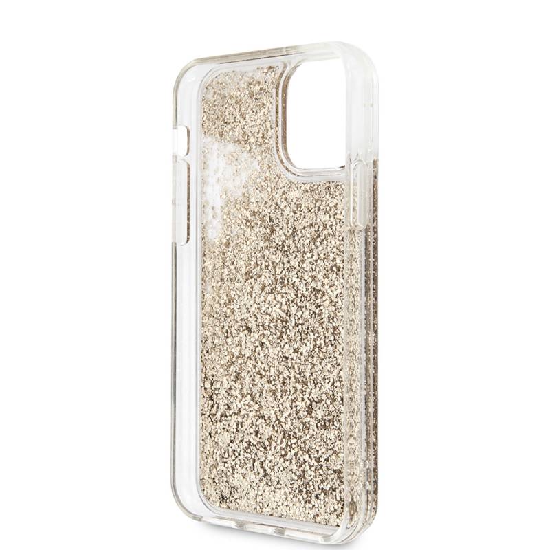 Apple iPhone 11 Case Karl Lagerfeld Liquid Glitter K&C Head Design Cover - 4