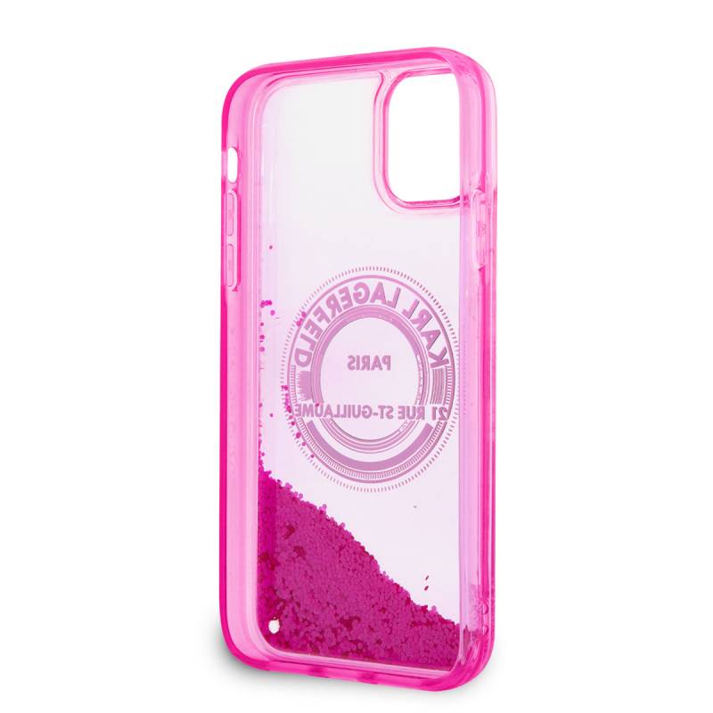 Apple iPhone 11 Case Karl Lagerfeld Liquid Glitter RSG Design Cover - 5