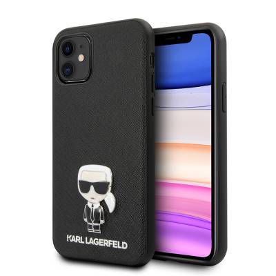 Apple iPhone 11 Case Karl Lagerfeld PU Faux Leather Karl Design Cover - 1