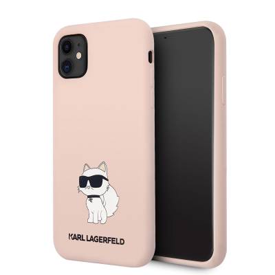 Apple iPhone 11 Case Karl Lagerfeld Silicone Choupette Design Cover - 1