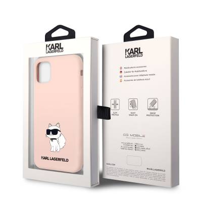 Apple iPhone 11 Case Karl Lagerfeld Silicone Choupette Design Cover - 3