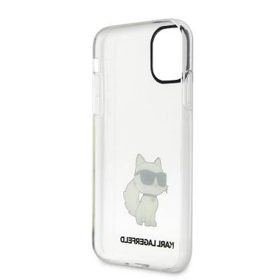 Apple iPhone 11 Case Karl Lagerfeld Transparent Choupette Design Cover - 2