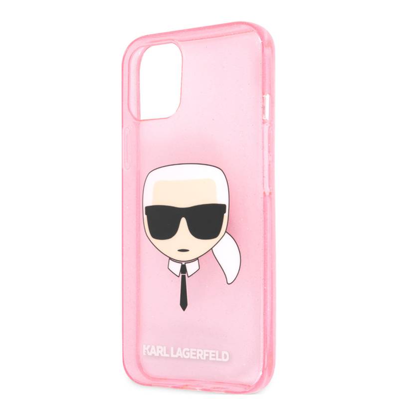 Apple iPhone 11 Case Karl Lagerfeld Transparent Karl Head Design Cover - 5