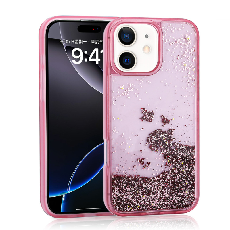 Apple iPhone 11 Case Liquid Glitter Transparent Back Surface Zore Keto Silicone Cover - 3