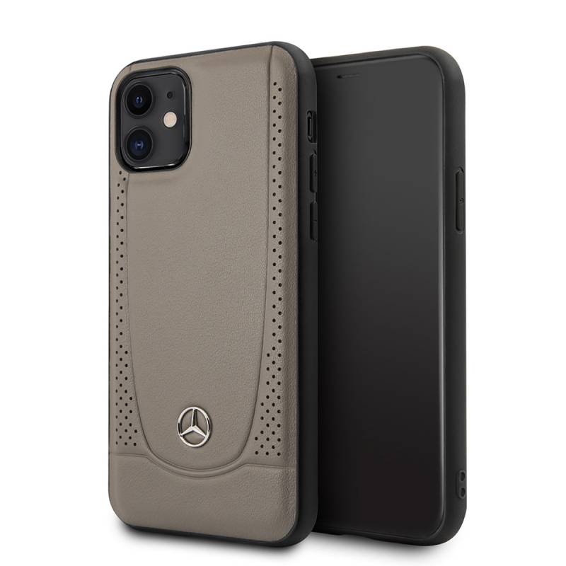 Apple iPhone 11 Case Mercedes Benz Urban Hard Leather Design Cover - 1