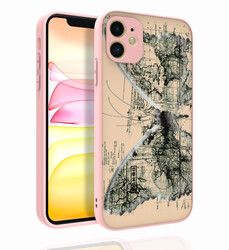Apple iPhone 11 Case Patterned Camera Protected Glossy Zore Nora Cover - 6
