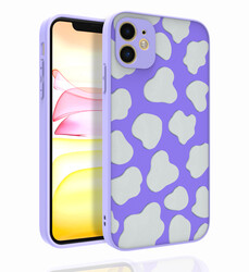 Apple iPhone 11 Case Patterned Camera Protected Glossy Zore Nora Cover - 8