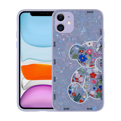 Apple iPhone 11 Case Patterned Hard Silicone Zore Mumila Cover - 6