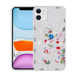 Apple iPhone 11 Case Patterned Hard Silicone Zore Mumila Cover - 8