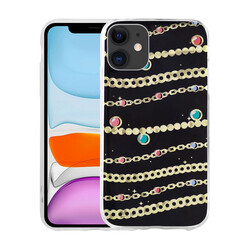 Apple iPhone 11 Case Patterned Hard Zore Elnov Cover - 6