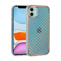 Apple iPhone 11 Case Patterned Shining Transparent Zore Avva Cover - 11