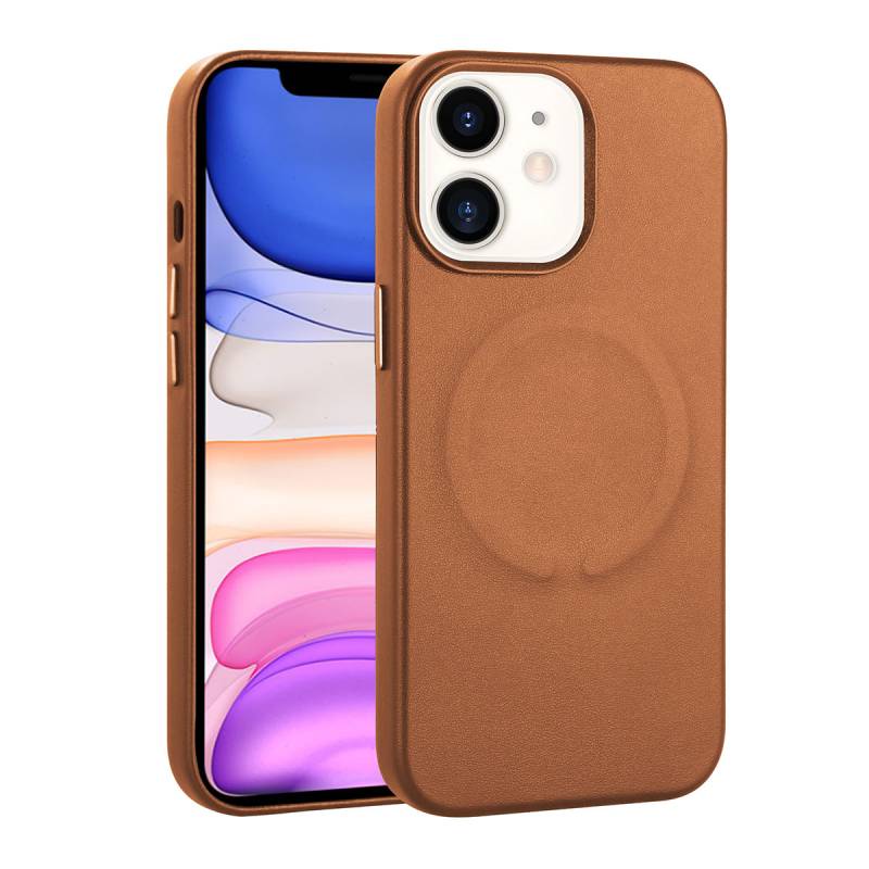 Apple iPhone 11 Case PU Leather Zore Derix Cover with Magsafe Wireless Charging - 8