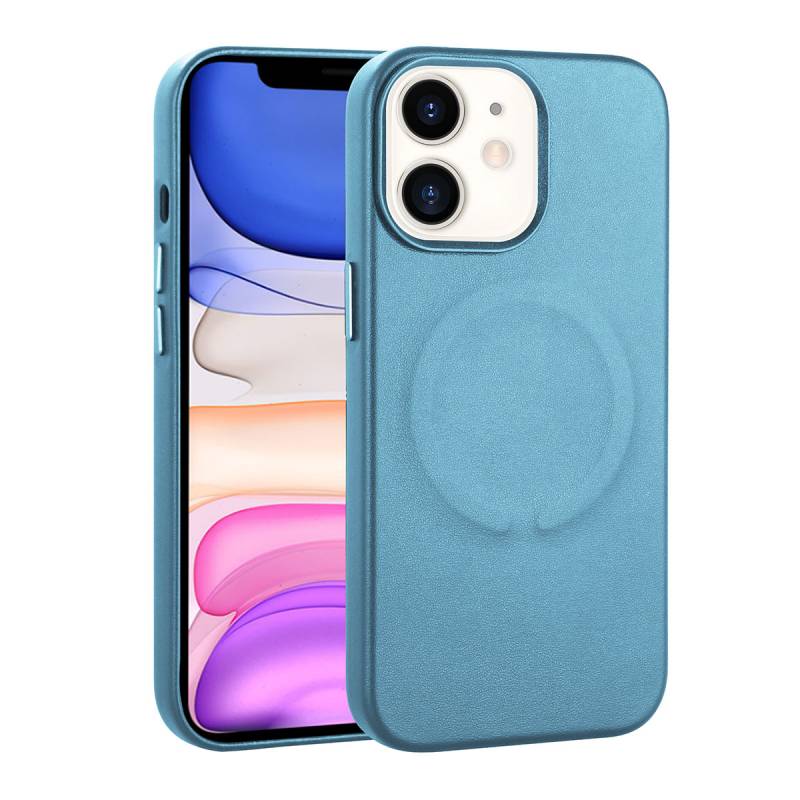 Apple iPhone 11 Case PU Leather Zore Derix Cover with Magsafe Wireless Charging - 5