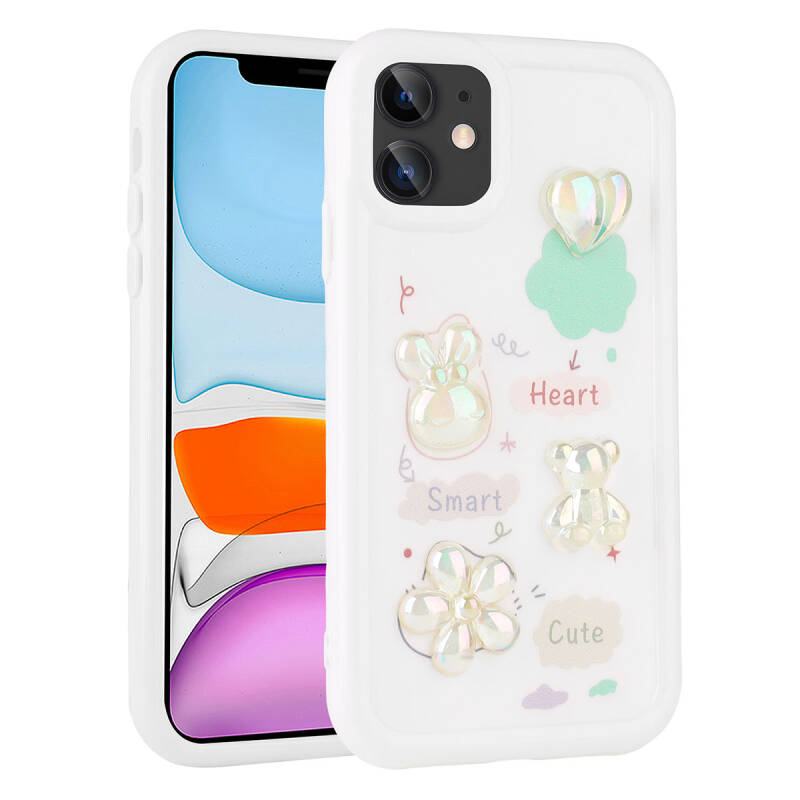 Apple iPhone 11 Case Relief Figured Shiny Zore Toys Silicone Cover - 3