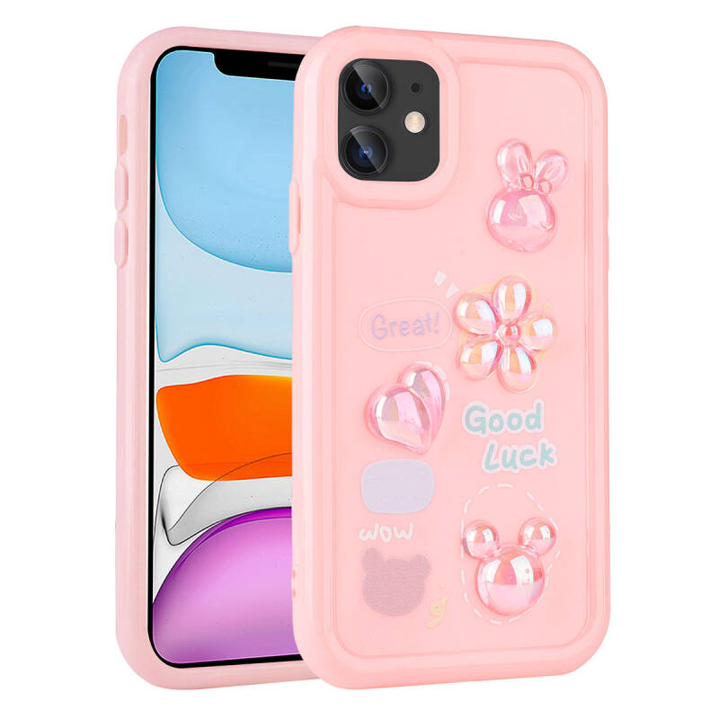 Apple iPhone 11 Case Relief Figured Shiny Zore Toys Silicone Cover - 4