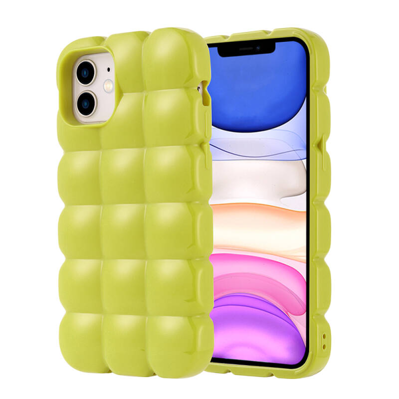 Apple iPhone 11 Case Shiny Flexible Silicone Zore Dom Dom Cover - 3