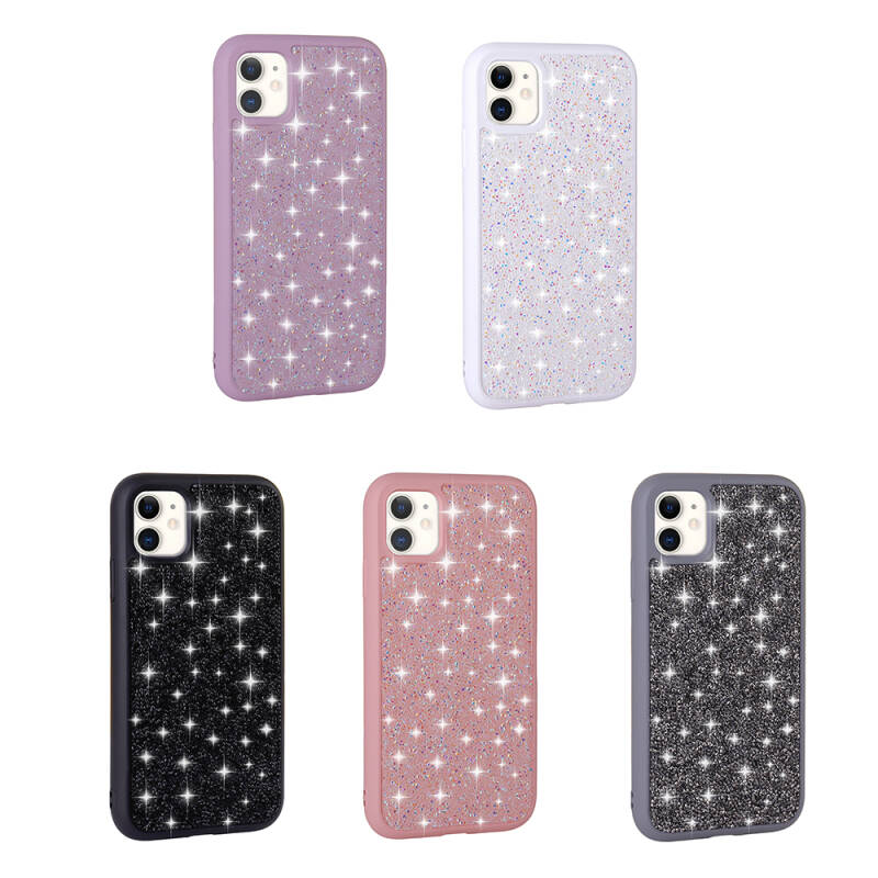 Apple iPhone 11 Case Shiny Stone Design Zore Diamond Cover - 2