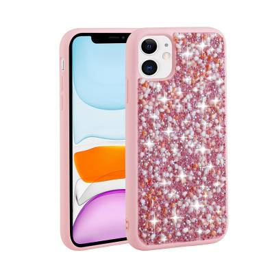 Apple iPhone 11 Case Shiny Stone Design Zore Linea Cover - 3