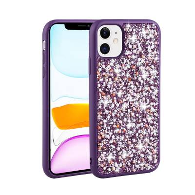 Apple iPhone 11 Case Shiny Stone Design Zore Linea Cover - 4