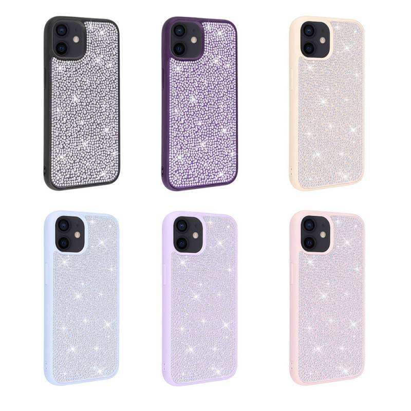 Apple iPhone 11 Case Shiny Stone Design Zore Stone Cover - 2