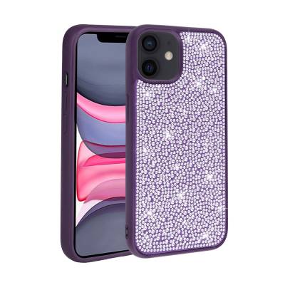 Apple iPhone 11 Case Shiny Stone Design Zore Stone Cover - 6