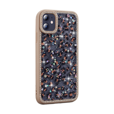 Apple iPhone 11 Case Stone and Glitter Design Zore Azra Cover - 5