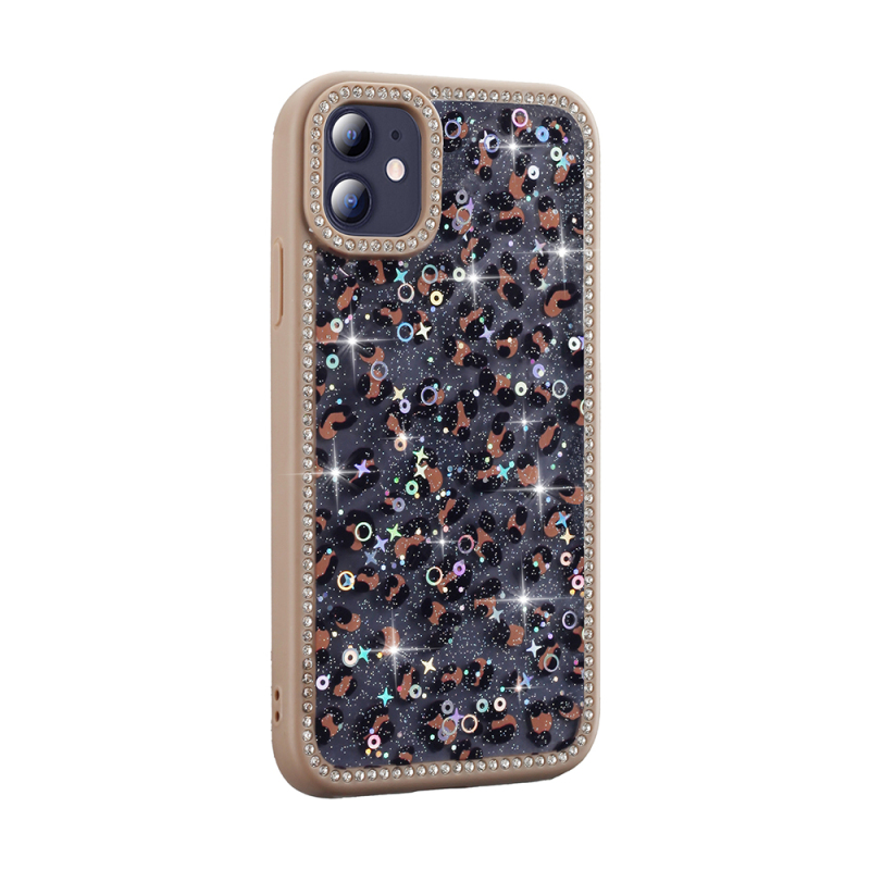 Apple iPhone 11 Case Stone and Glitter Design Zore Azra Cover - 5