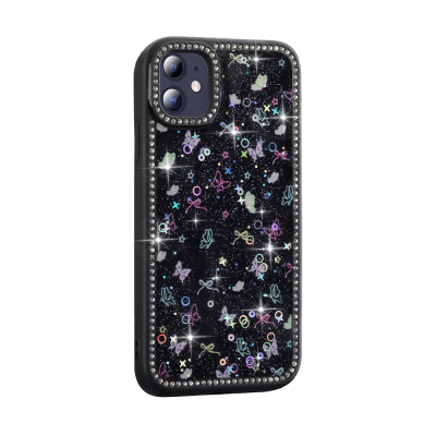 Apple iPhone 11 Case Stone and Glitter Design Zore Azra Cover - 6