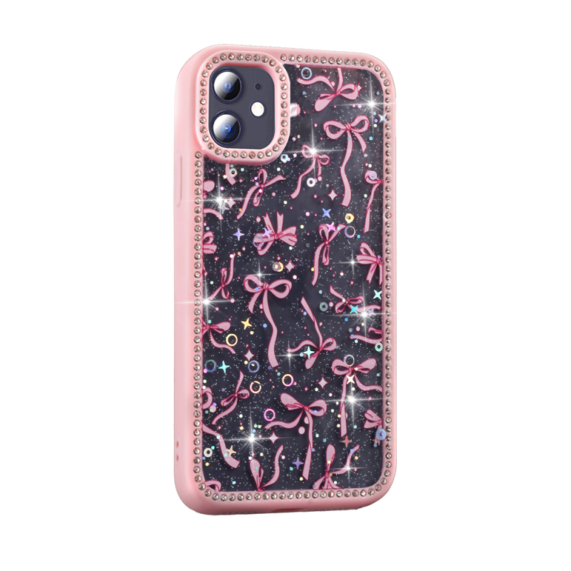 Apple iPhone 11 Case Stone and Glitter Design Zore Azra Cover - 7