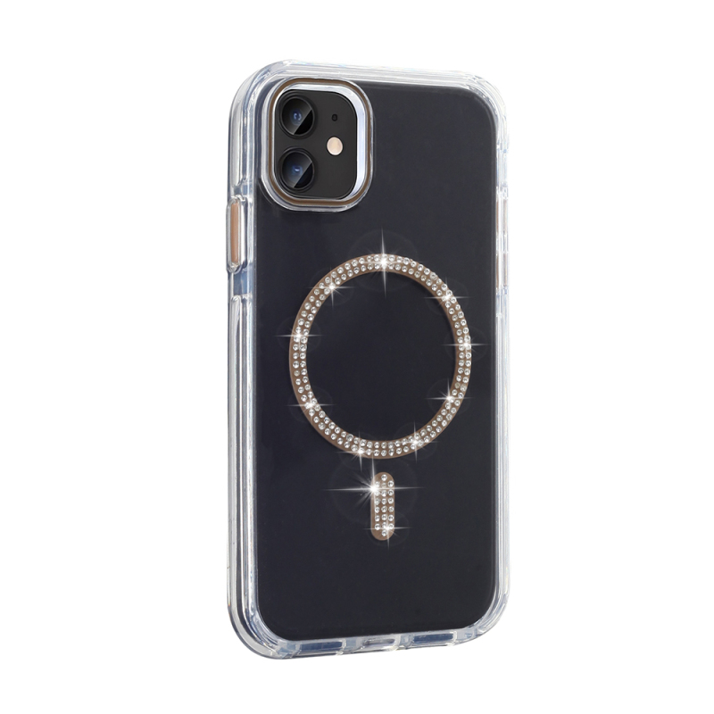 Apple iPhone 11 Case Stone Design M-safe Charging Feature Zore Koment Silicone Cover - 5