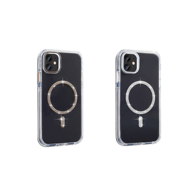 Apple iPhone 11 Case Stone Design M-safe Charging Feature Zore Koment Silicone Cover - 8