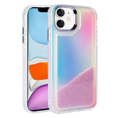 Apple iPhone 11 Case with Airbag Colored Back Surface Bead Design Zore Kumul Cover - 10