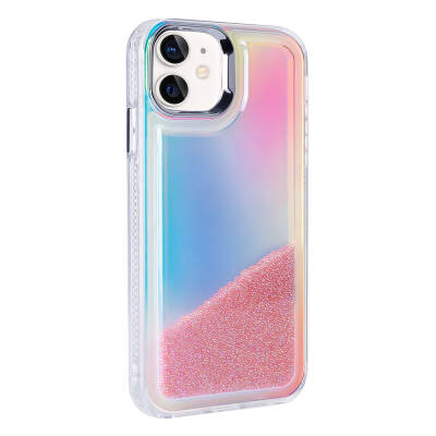 Apple iPhone 11 Case with Airbag Colored Back Surface Bead Design Zore Kumul Cover - 8