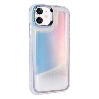 Apple iPhone 11 Case with Airbag Colored Back Surface Bead Design Zore Kumul Cover - 5