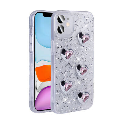 Apple iPhone 11 Case with Airbag Glitter Back Surface Zore Sparkle Silicone Cover - 4