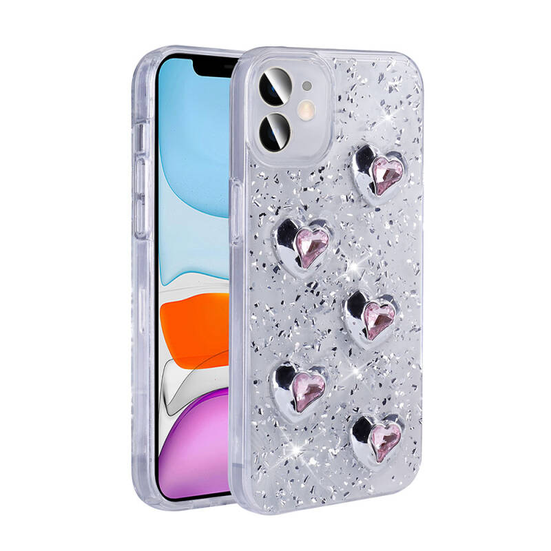 Apple iPhone 11 Case with Airbag Glitter Back Surface Zore Sparkle Silicone Cover - 4