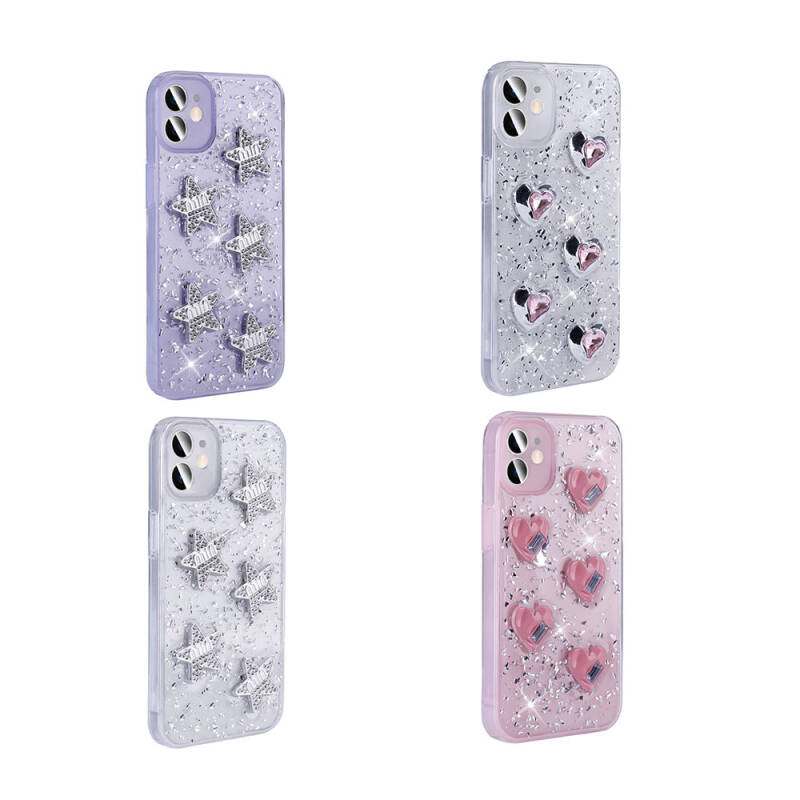 Apple iPhone 11 Case with Airbag Glitter Back Surface Zore Sparkle Silicone Cover - 3