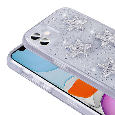 Apple iPhone 11 Case with Airbag Glitter Back Surface Zore Sparkle Silicone Cover - 10