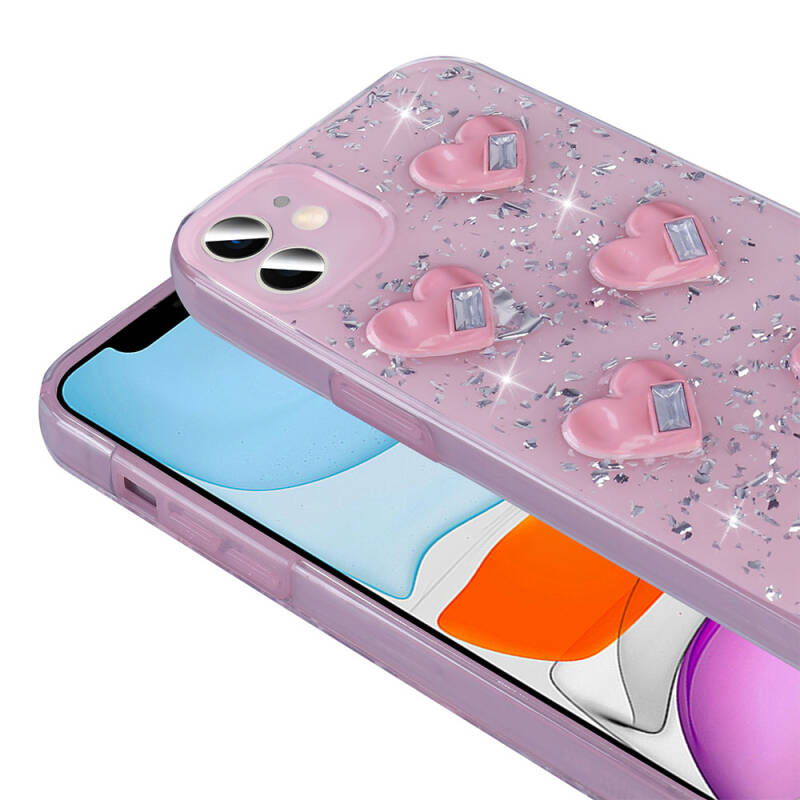 Apple iPhone 11 Case with Airbag Glitter Back Surface Zore Sparkle Silicone Cover - 12