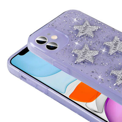 Apple iPhone 11 Case with Airbag Glitter Back Surface Zore Sparkle Silicone Cover - 14