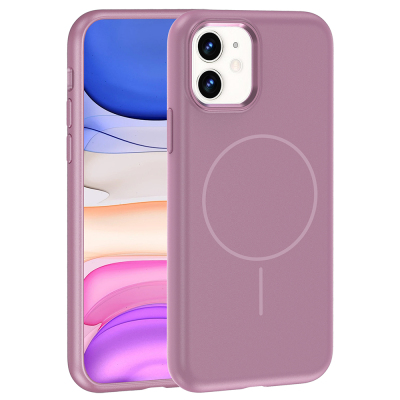 Apple iPhone 11 Case with M-Safe Charging Feature, Metal Camera Frame, Zore Edi Silicone Cover - 1