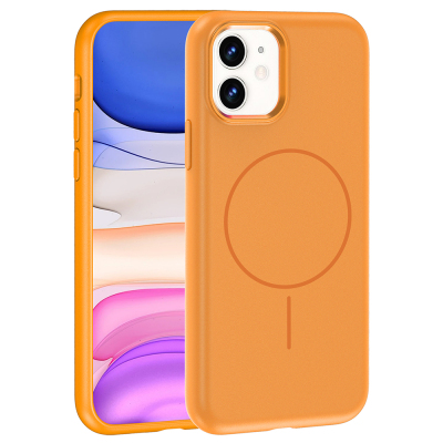Apple iPhone 11 Case with M-Safe Charging Feature, Metal Camera Frame, Zore Edi Silicone Cover - 7