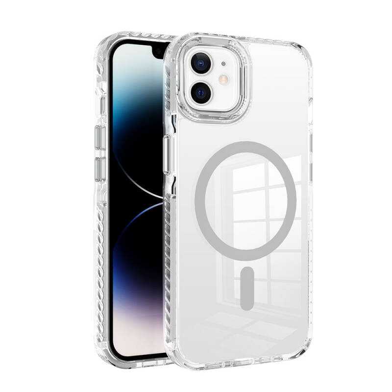 Apple iPhone 11 Case with Magsafe Charging Feature Airbag Attachable Strap Zore Nana Cover - 6